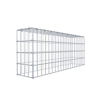 Monteret gabion type 3 100 cm x 40 cm x 20 cm (L x H x D), maskestørrelse 5 cm x 10 cm, C-ring