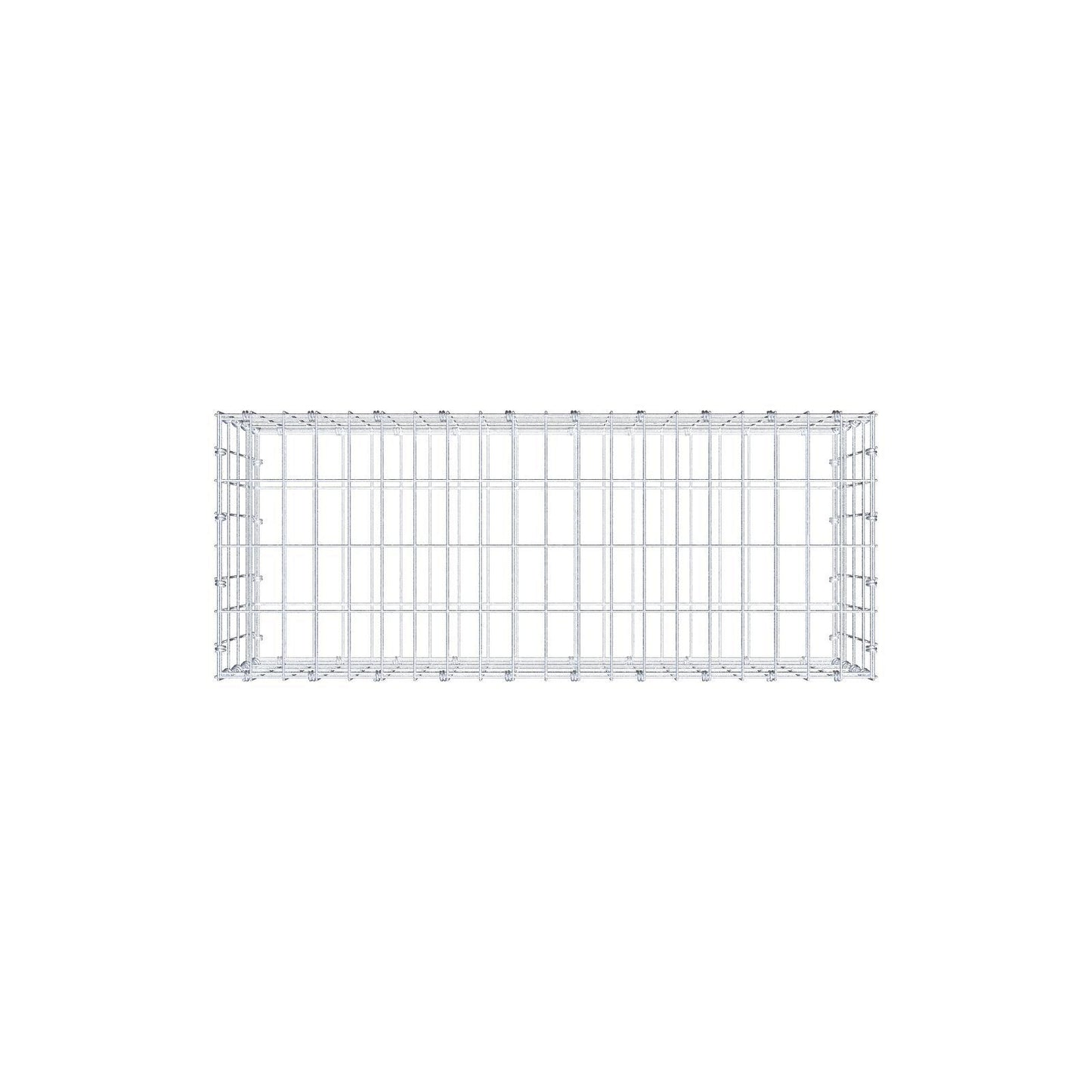 Gabião 100 cm x 40 cm x 40 cm (C x A x P), malhagem 5 x 10 cm, anel espiral