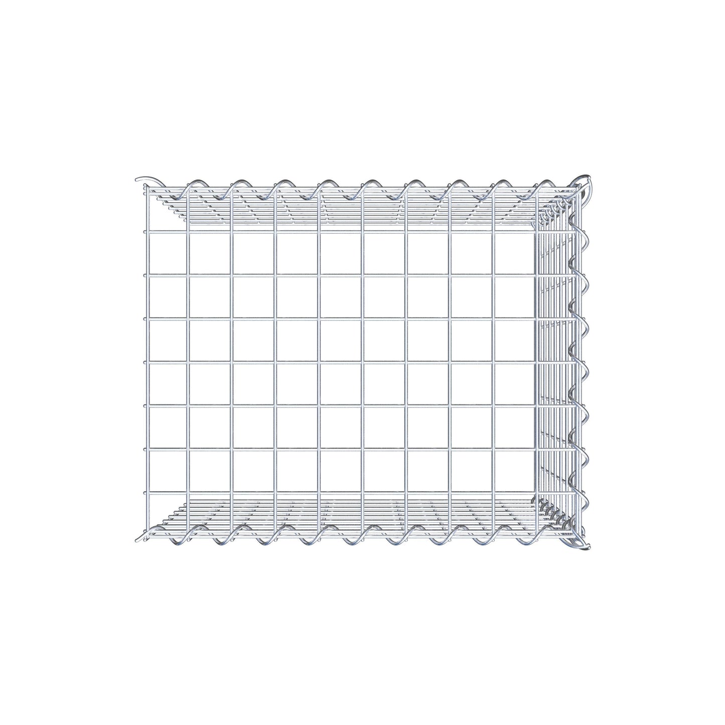 Gabbione aggiuntivo tipo 4 50 cm x 40 cm x 40 cm (L x H x P), dimensione maglia 5 cm x 5 cm, a spirale