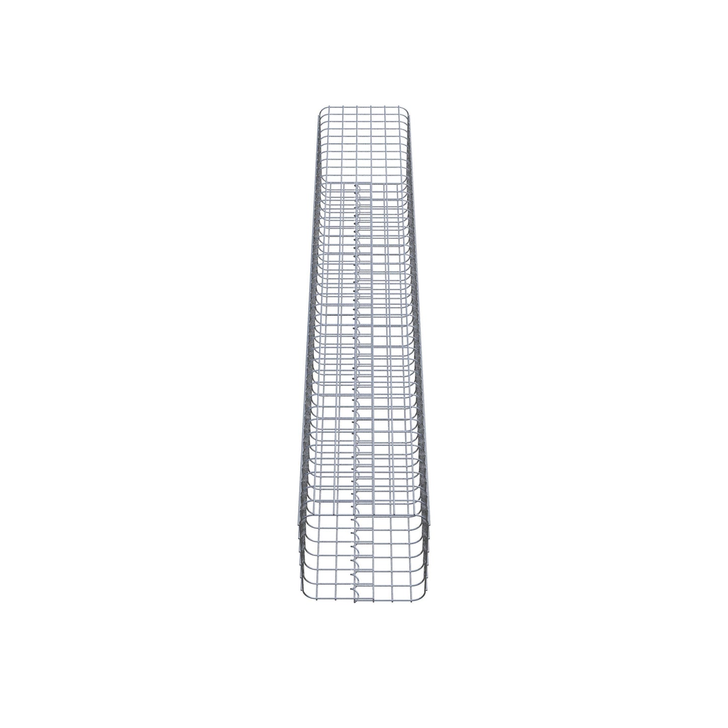 Gabionsøjle, firkantet, varmgalvaniseret, 32 cm x 32 cm, 200 cm høj, MW 5 cm x 5 cm