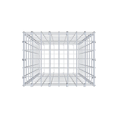 Gabion 100 cm x 40 cm x 30 cm (L x H x P), mailles 5 cm x 10 cm, anneau en C