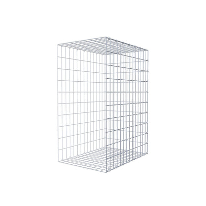 Mounted gabion type 2 100 cm x 70 cm x 50 cm, mesh size 5 cm x 10 cm, C-ring