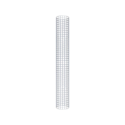 Gabion column around 32 cm diameter, 230 cm height, mesh size 5 cm x 5 cm
