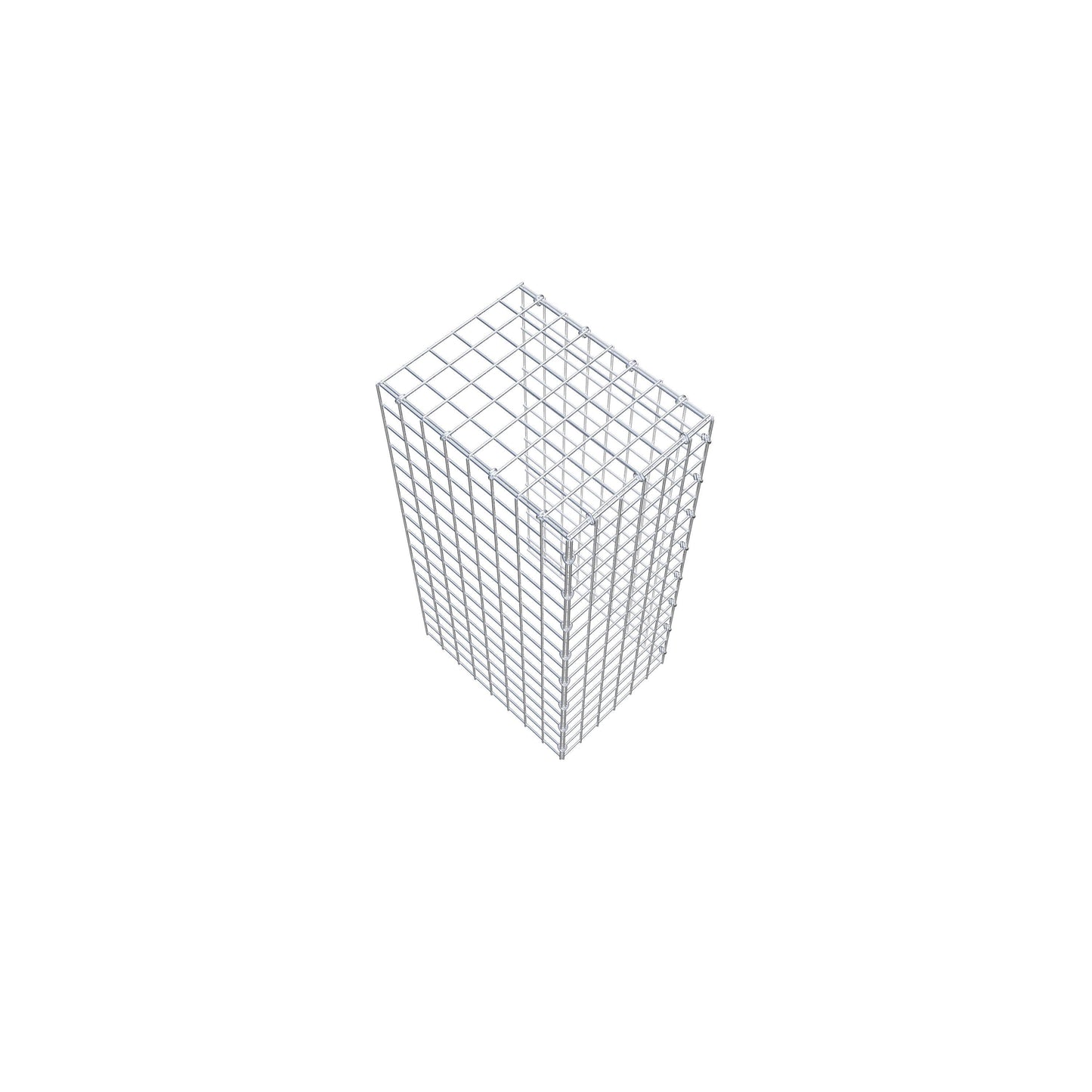 Gabião Tipo 4 80 cm x 40 cm x 30 cm (C x A x P), malhagem 5 cm x 5 cm, anel C