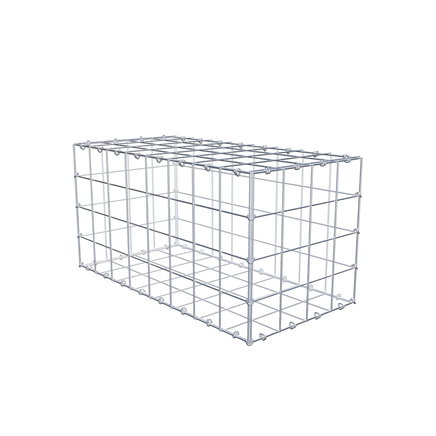 Gabião 80 cm x 40 cm x 40 cm (C x A x P), malhagem 10 cm x 10 cm, anel C