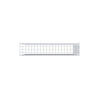 Monteret gabion type 4 100 cm x 80 cm x 20 cm (L x H x D), maskestørrelse 5 cm x 5 cm, C-ring