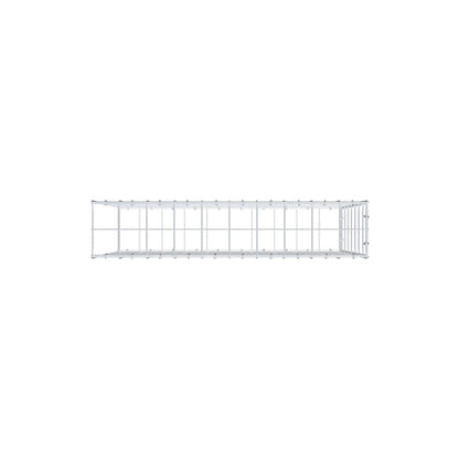 Monteret gabion type 2 100 cm x 70 cm x 20 cm (L x H x D), maskestørrelse 10 cm x 10 cm, C-ring