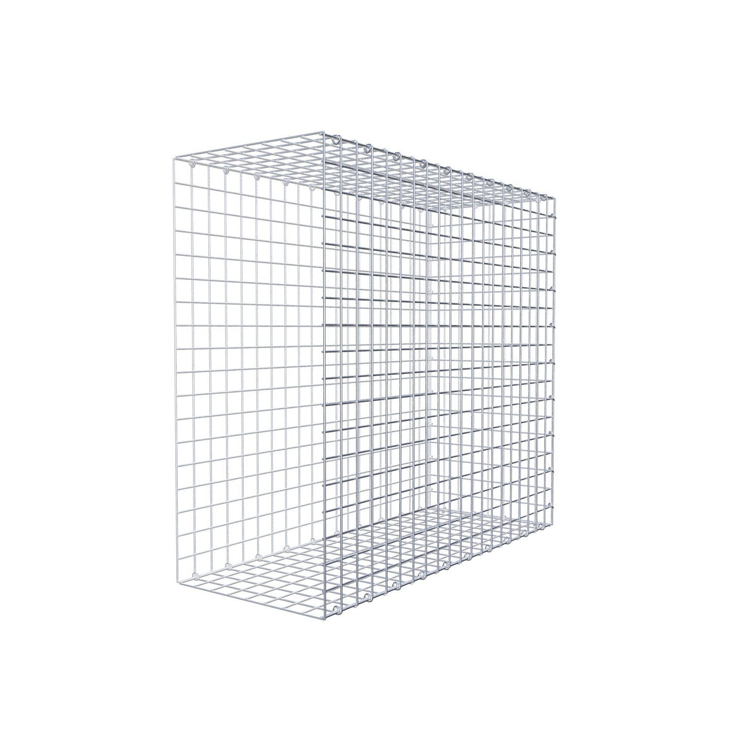 Gavión complementario de tipo 2 100 cm x 90 cm x 40 cm (largo x alto x fondo), malla 5 cm x 5 cm, anillo en C