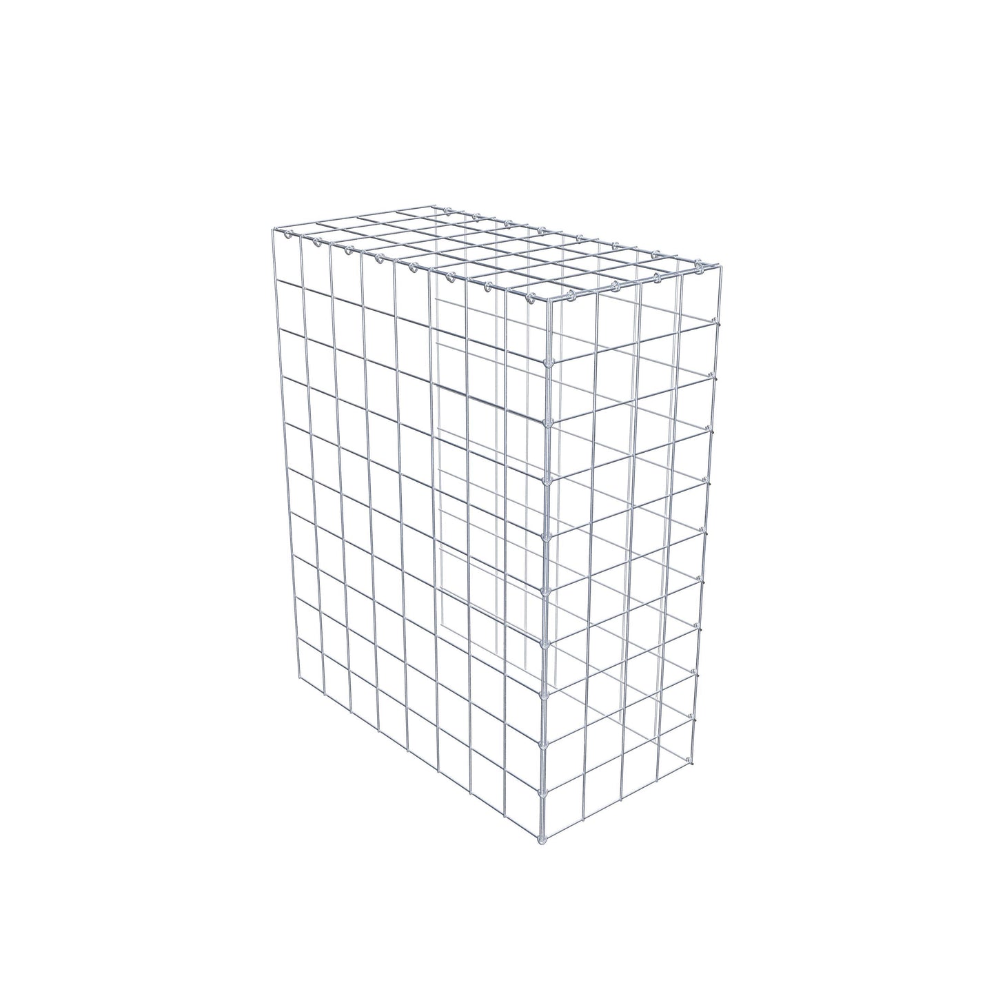 Gabião Tipo 4 100 cm x 80 cm x 40 cm (C x A x P), malhagem 10 cm x 10 cm, anel C