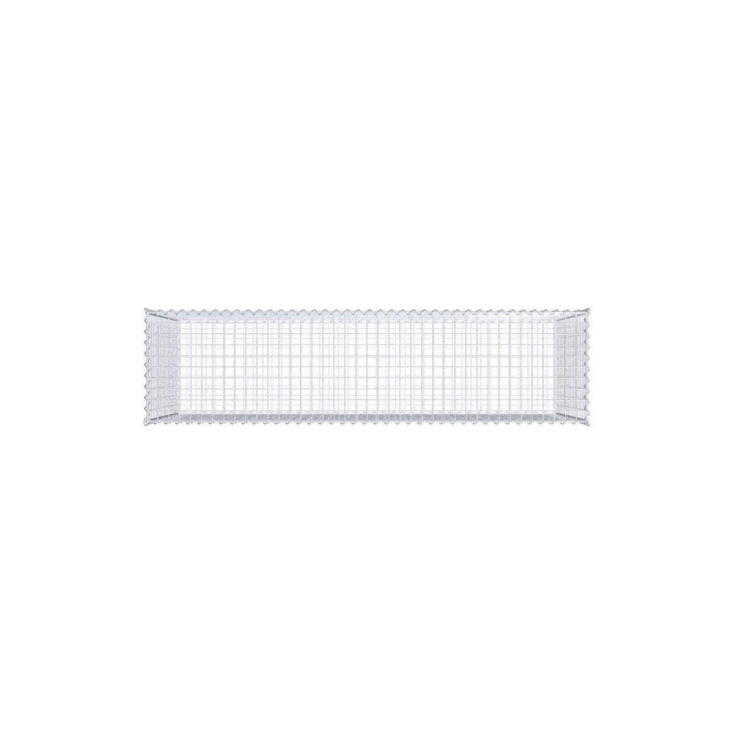 Gabione 200 cm x 100 cm x 50 cm (L x H x T), Maschenweite 5 cm x 5 cm, Spirale