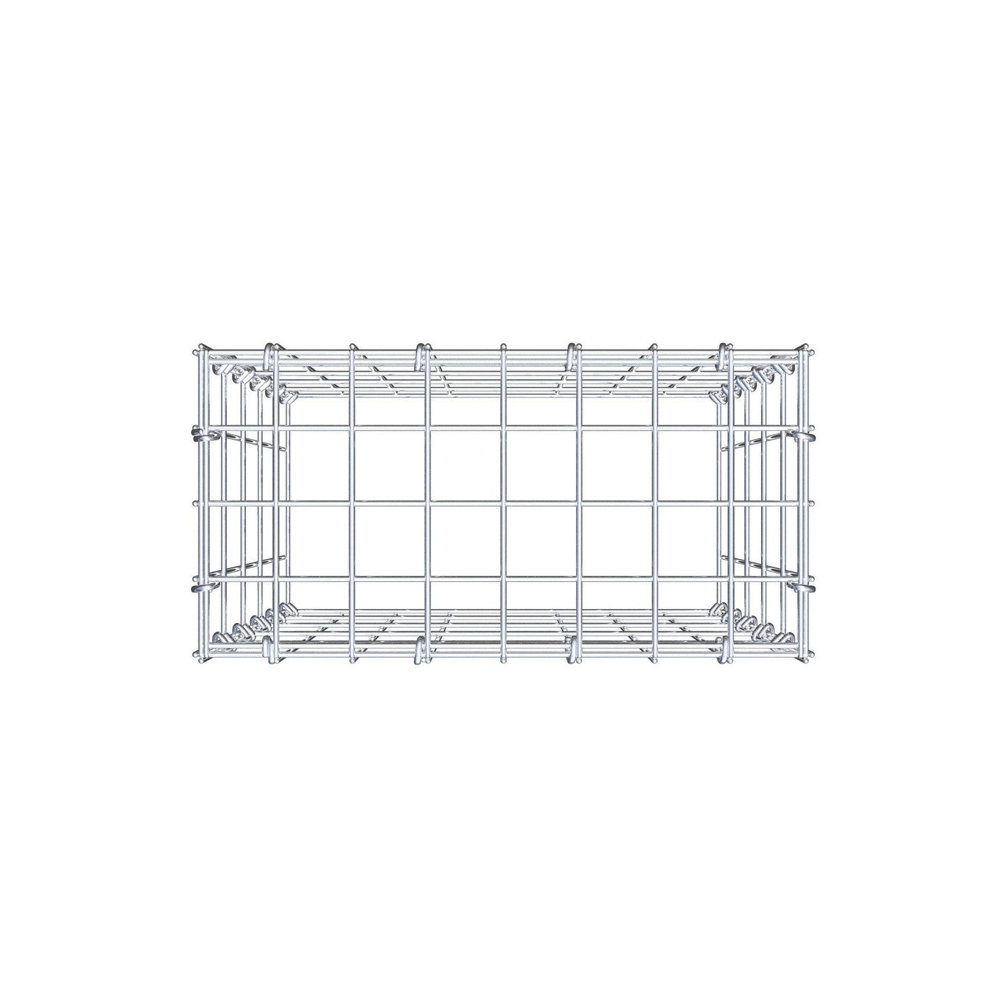 Monteret gabion type 3 50 cm x 40 cm x 20 cm (L x H x D), maskestørrelse 5 cm x 10 cm, C-ring