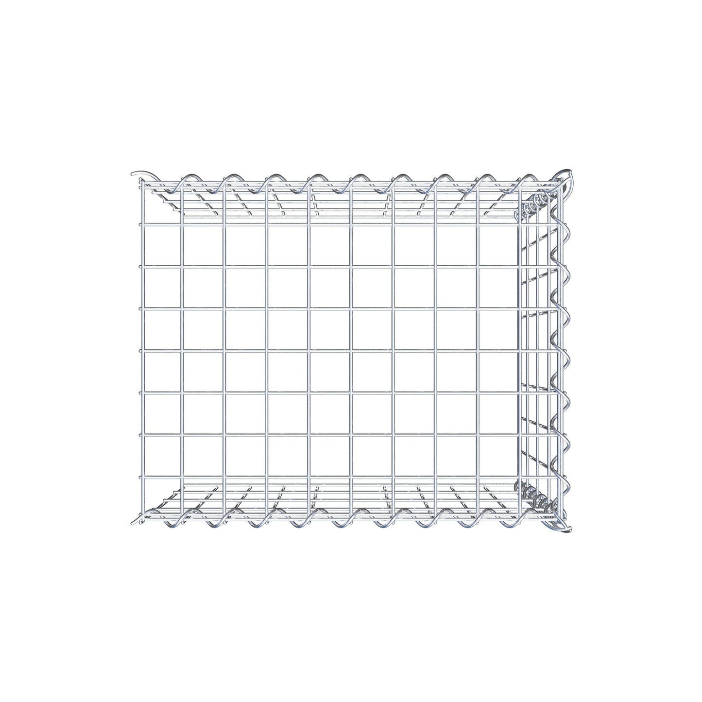 Grown-on gabion type 4 50 cm x 40 cm x 40 cm (L x H x D), mesh size 5 cm x 10 cm, spiral