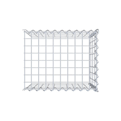 Grown-on gabion type 4 50 cm x 40 cm x 40 cm (L x H x D), mesh size 5 cm x 10 cm, spiral