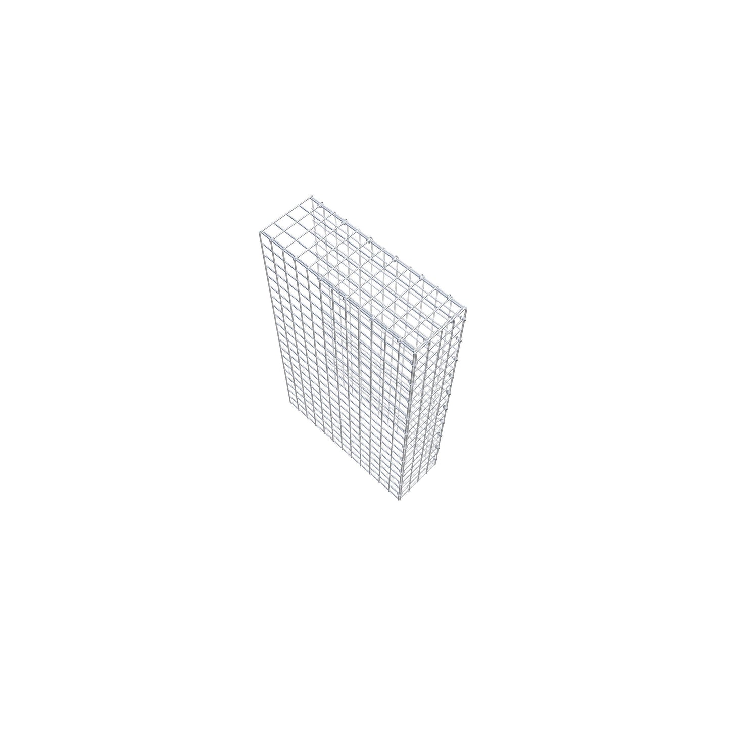 Gavión complementario de tipo 4 100 cm x 60 cm x 20 cm (L x A x P), malla 5 cm x 5 cm, anillo en C