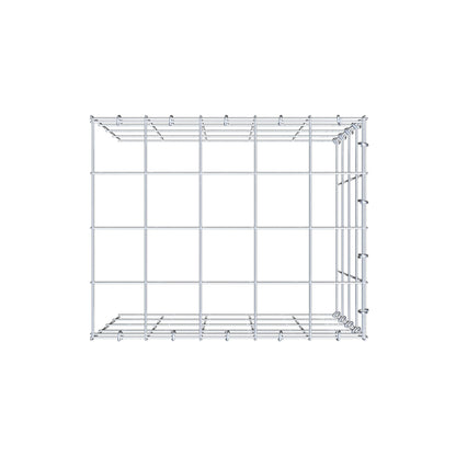 Gabbione aggiuntivo tipo 4 50 cm x 40 cm x 40 cm (L x H x P), maglia 10 cm x 10 cm, anello a C