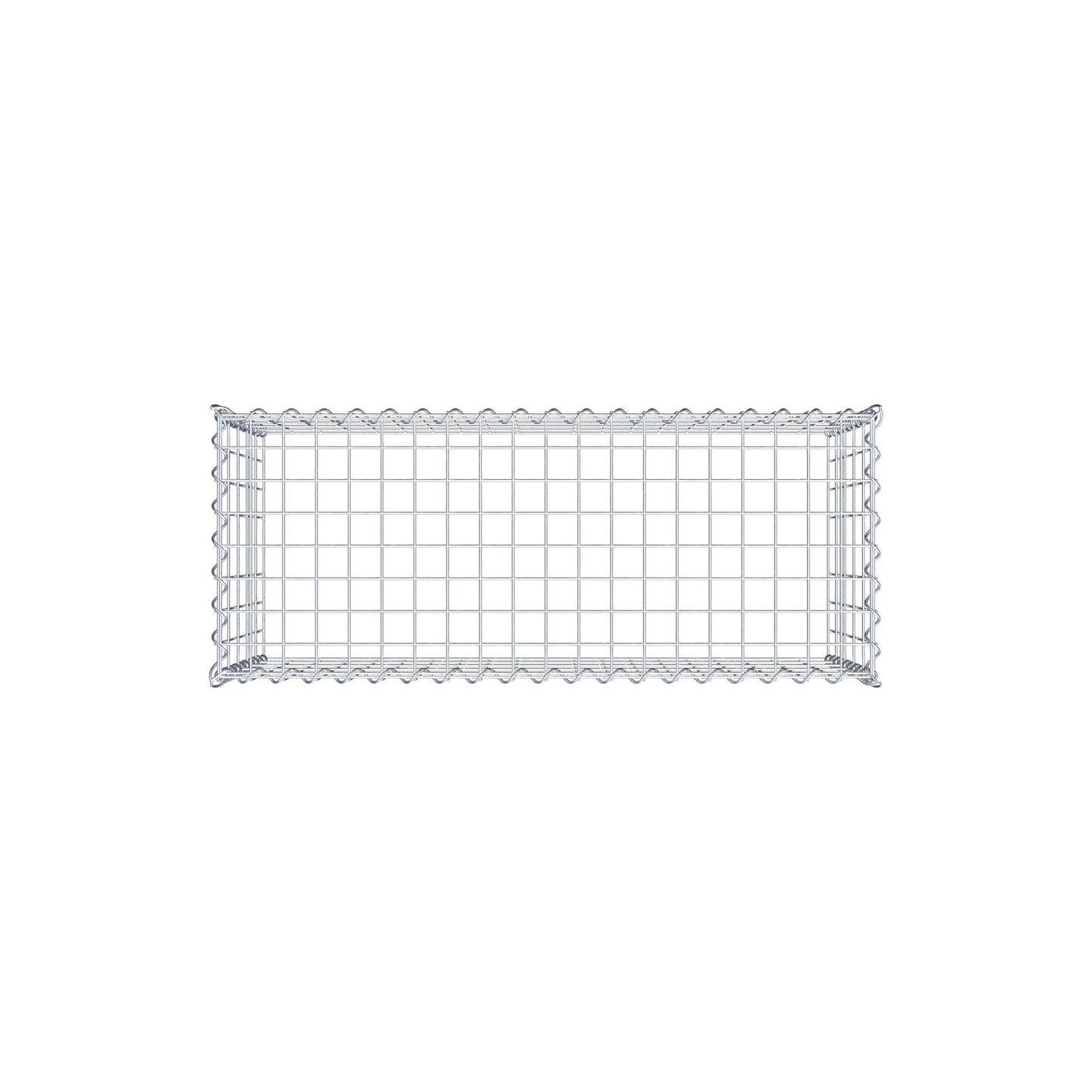 Gabião tipo 3 100 cm x 50 cm x 40 cm (C x A x P), malhagem 5 cm x 10 cm, espiral