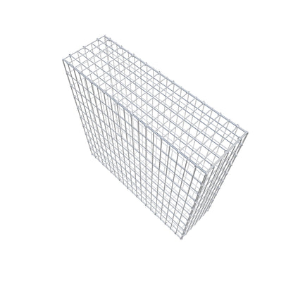 Gavión 100 cm x 100 cm x 30 cm (L x A x P), luz de malla 5 cm x 10 cm, anillo en C