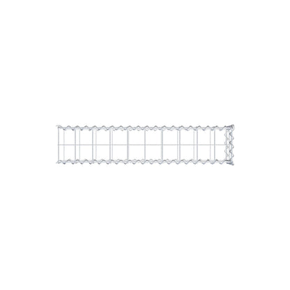 Opvokset gabion type 2 100 cm x 20 cm x 20 cm (L x H x D), maskestørrelse 10 cm x 10 cm, spiral