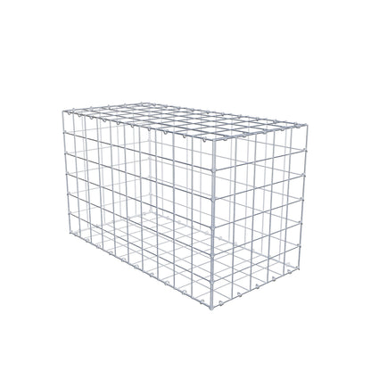 Gabião 100 cm x 60 cm x 50 cm (C x A x P), malhagem 10 cm x 10 cm, anel C
