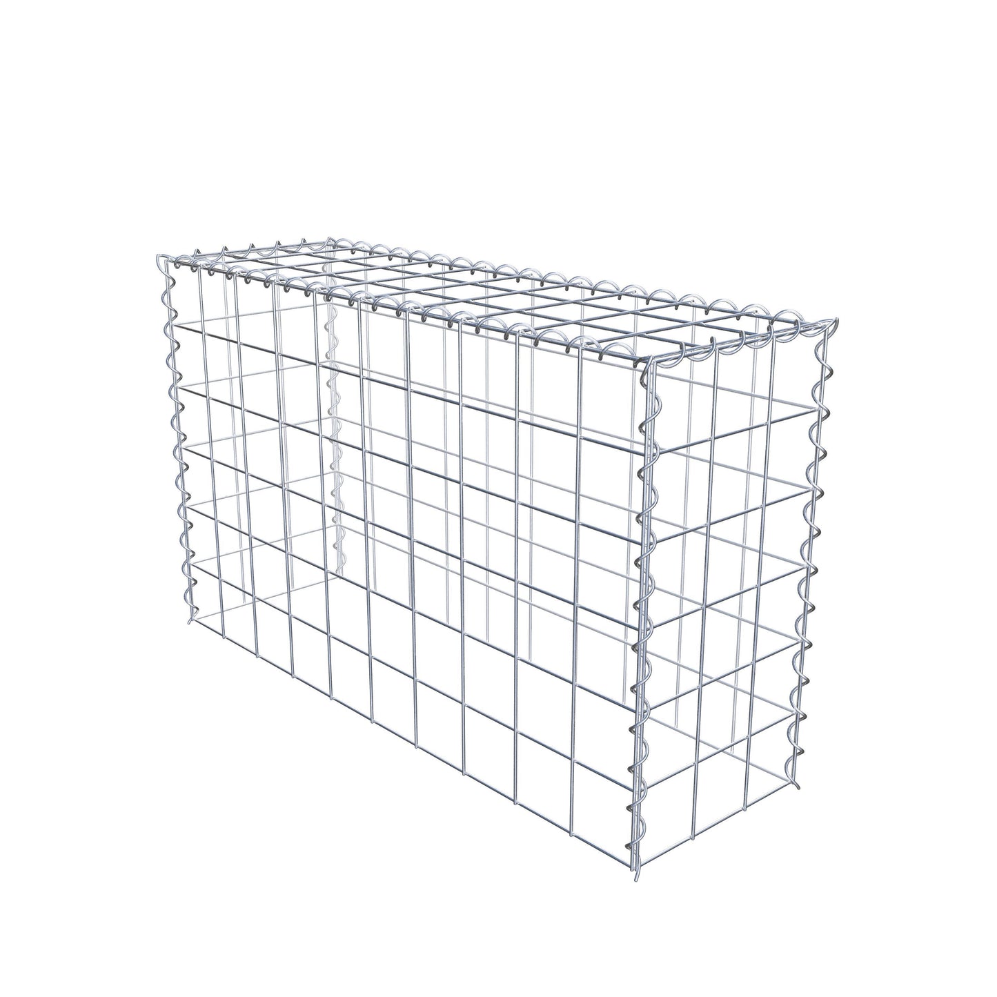 Påväxt gabion typ 3 100 cm x 60 cm x 30 cm (L x H x D), maskstorlek 10 cm x 10 cm, spiral