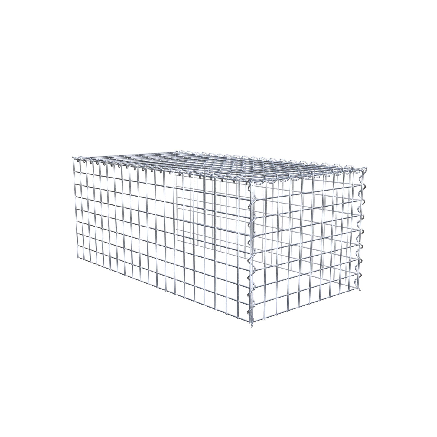 Gabião tipo 4 100 cm x 40 cm x 50 cm (C x A x P), malhagem 5 cm x 5 cm, espiral