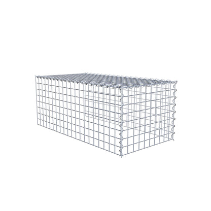 Gabião tipo 4 100 cm x 40 cm x 50 cm (C x A x P), malhagem 5 cm x 5 cm, espiral