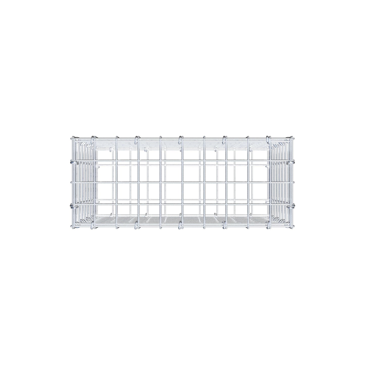 Gabião 50 cm x 40 cm x 20 cm (C x A x P), malhagem 5 cm x 5 cm, anel C