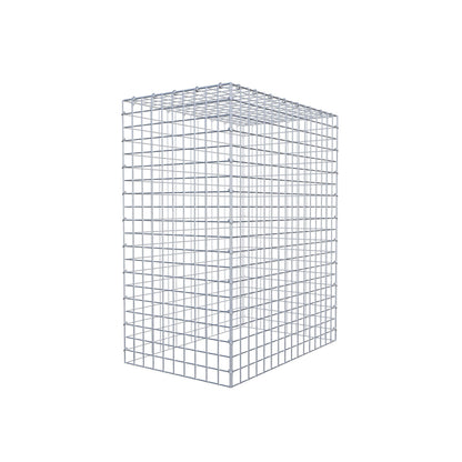 Gavión complementario de tipo 3 100 cm x 80 cm x 50 cm (L x A x P), malla 5 cm x 5 cm, anillo en C