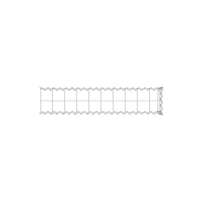Opvokset gabion type 4 100 cm x 20 cm x 20 cm (L x H x D), maskestørrelse 10 cm x 10 cm, spiral