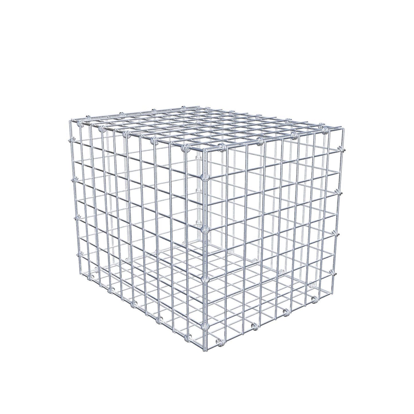 Gabião 50 cm x 40 cm x 40 cm (C x A x P), malhagem 5 x 5 cm, anel espiral