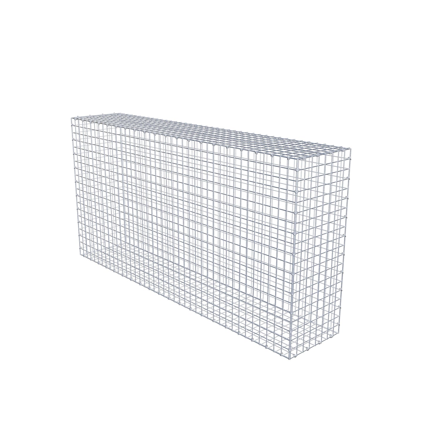 Gabion 200 cm x 100 cm x 40 cm (L x H x D), maskestørrelse 5 cm x 5 cm, C-ring