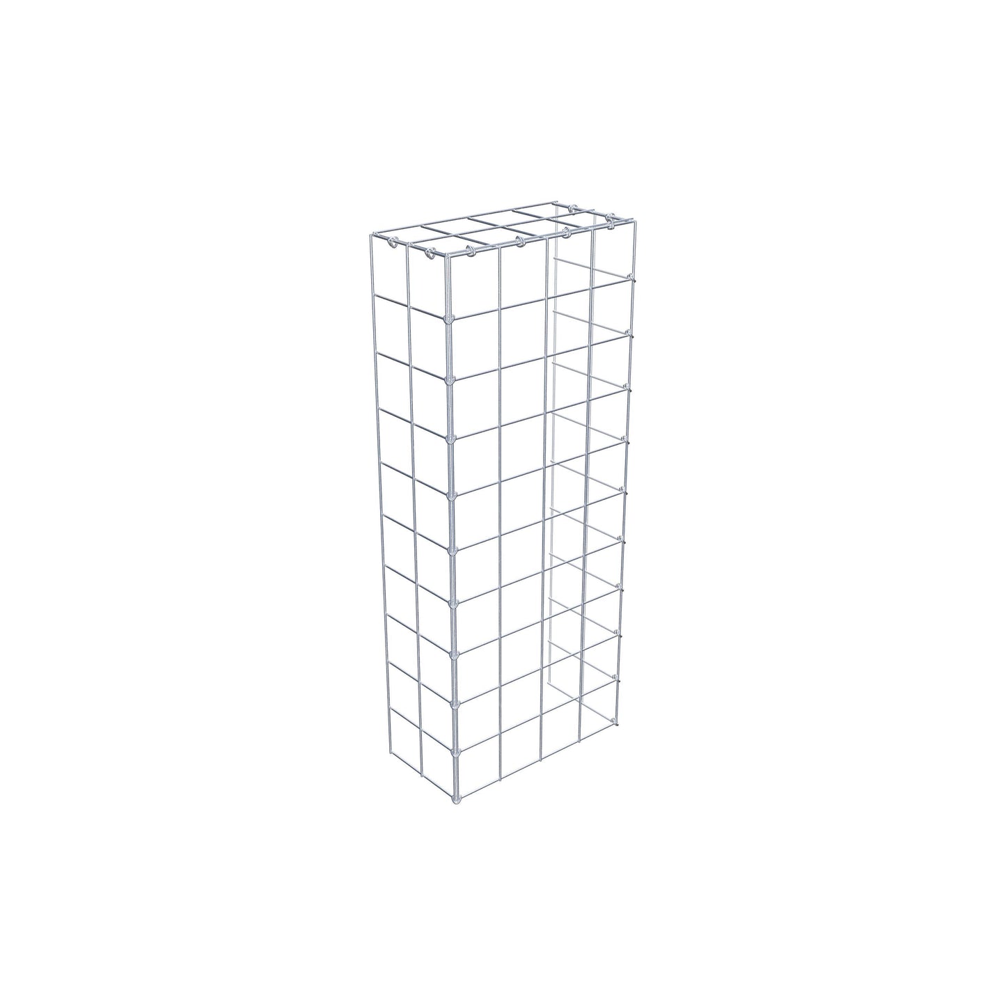 Gabião Tipo 4 100 cm x 20 cm x 40 cm (C x A x P), malhagem 10 cm x 10 cm, anel C