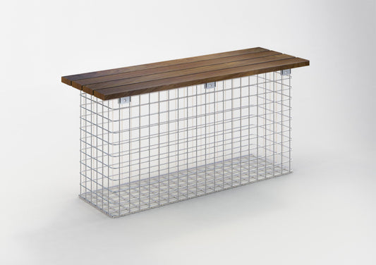 Garden bench Cumaru 102 x 45 x 52 cm, MW 5 x 5 cm, hot-dip galvanized