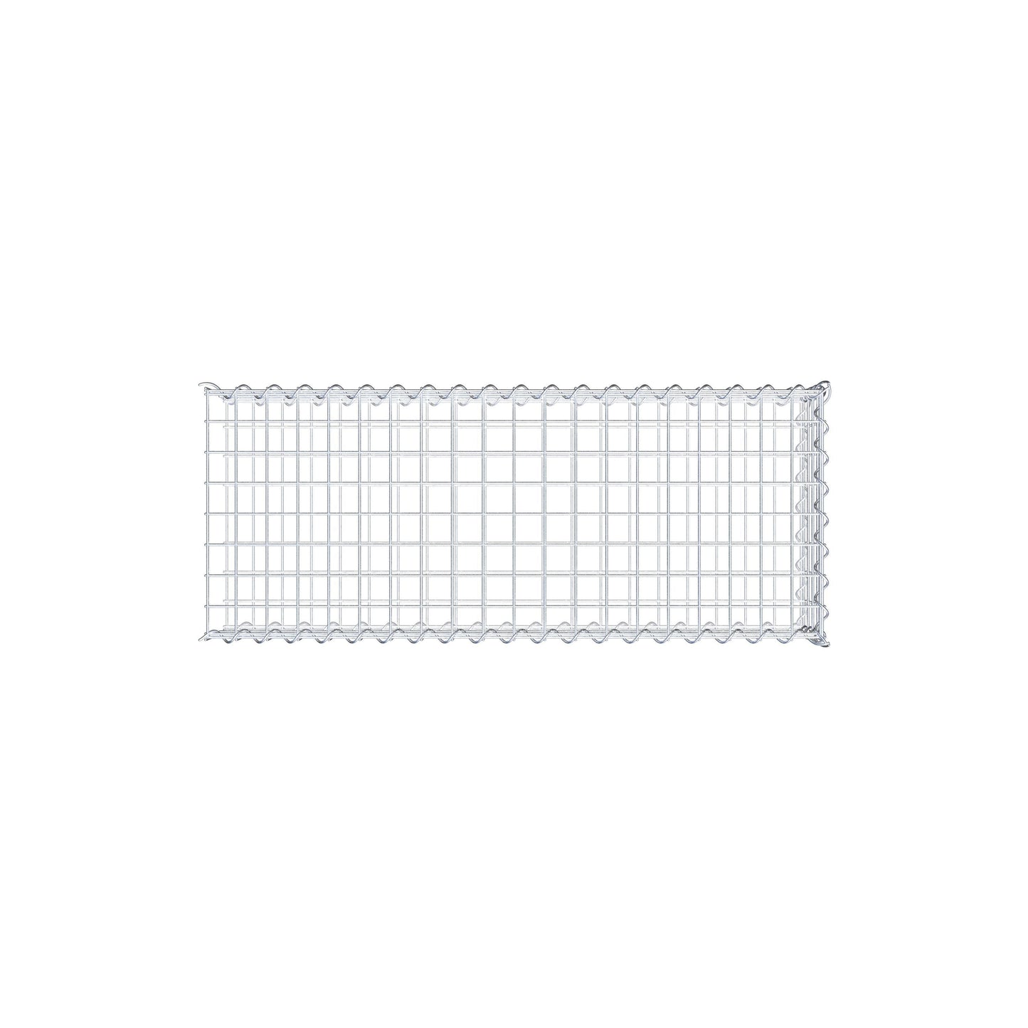 Anbaugabione Typ 2 100 cm x 20 cm x 40 cm (L x H x T), Maschenweite 5 cm x 5 cm, Spirale