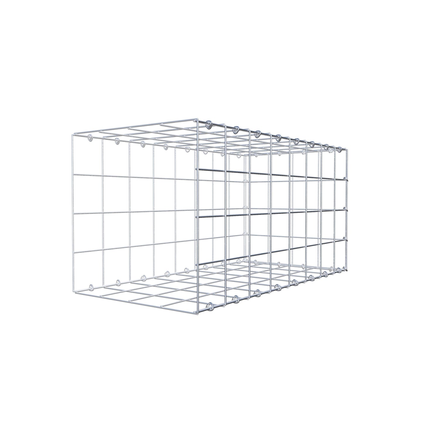 Gabião Tipo 2 80 cm x 40 cm x 40 cm (C x A x P), malhagem 10 cm x 10 cm, anel C