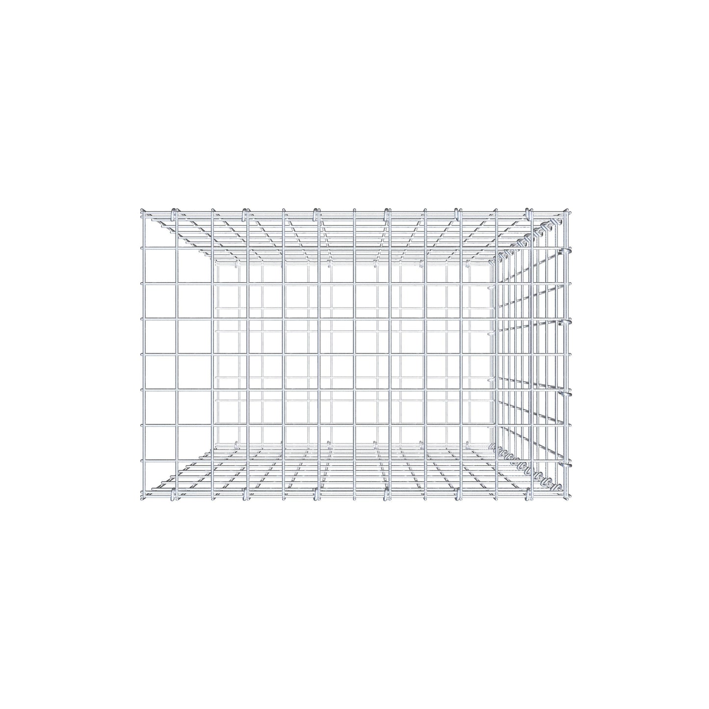 Anbaugabione Typ 2 100 cm x 60 cm x 40 cm, Maschenweite 5 cm x 10 cm, C-Ring