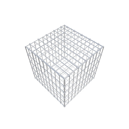 Gabião 50 cm x 50 cm x 50 cm (C x A x P), malhagem 5 cm x 10 cm, anel C