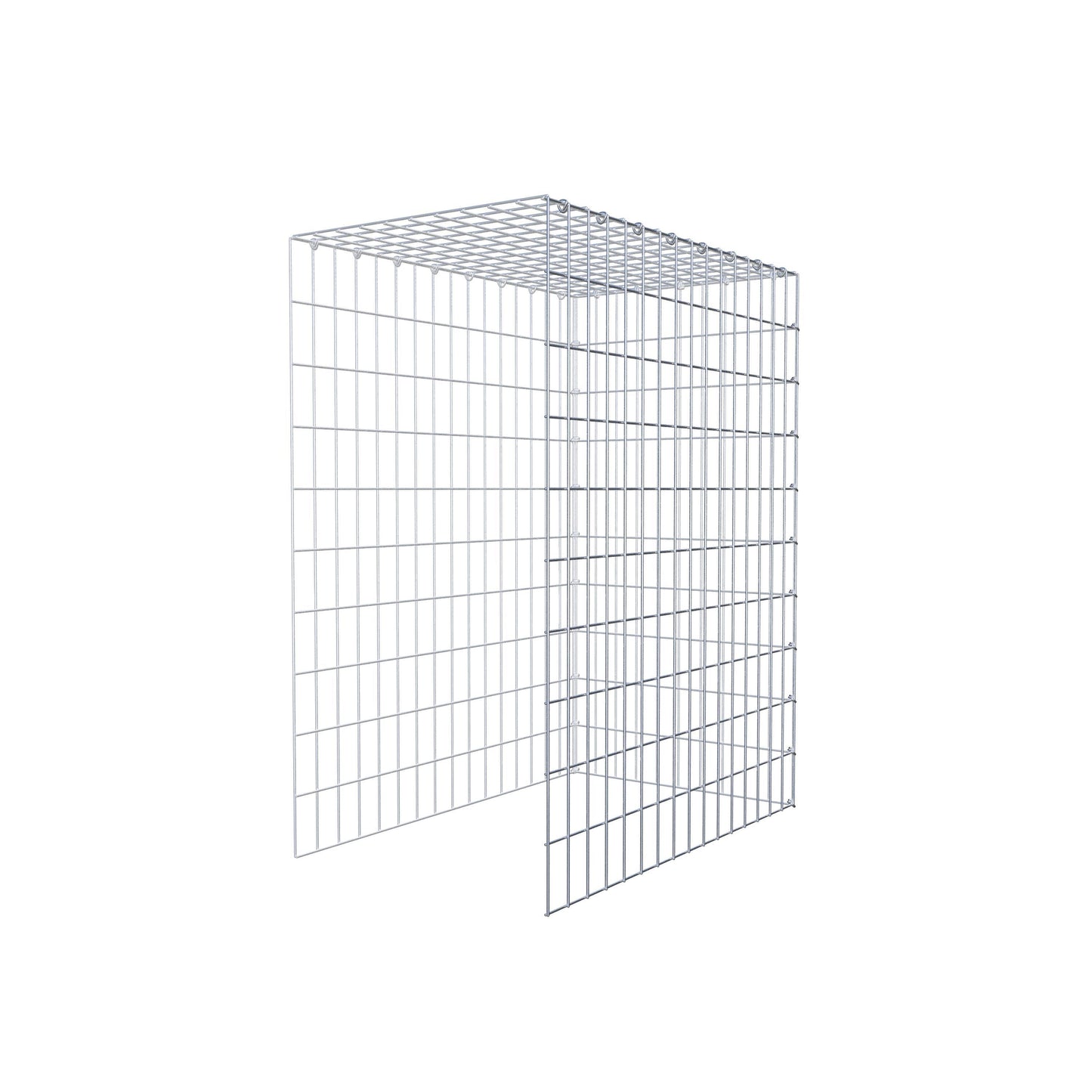Gabião Tipo 4 100 cm x 80 cm x 50 cm (C x A x P), malhagem 5 cm x 10 cm, anel C