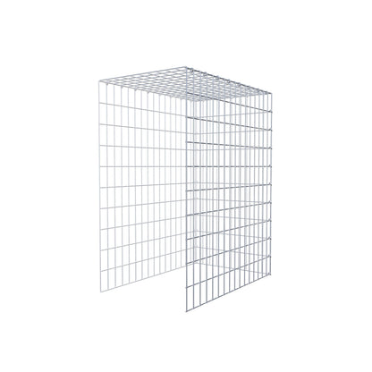 Gabião Tipo 4 100 cm x 80 cm x 50 cm (C x A x P), malhagem 5 cm x 10 cm, anel C