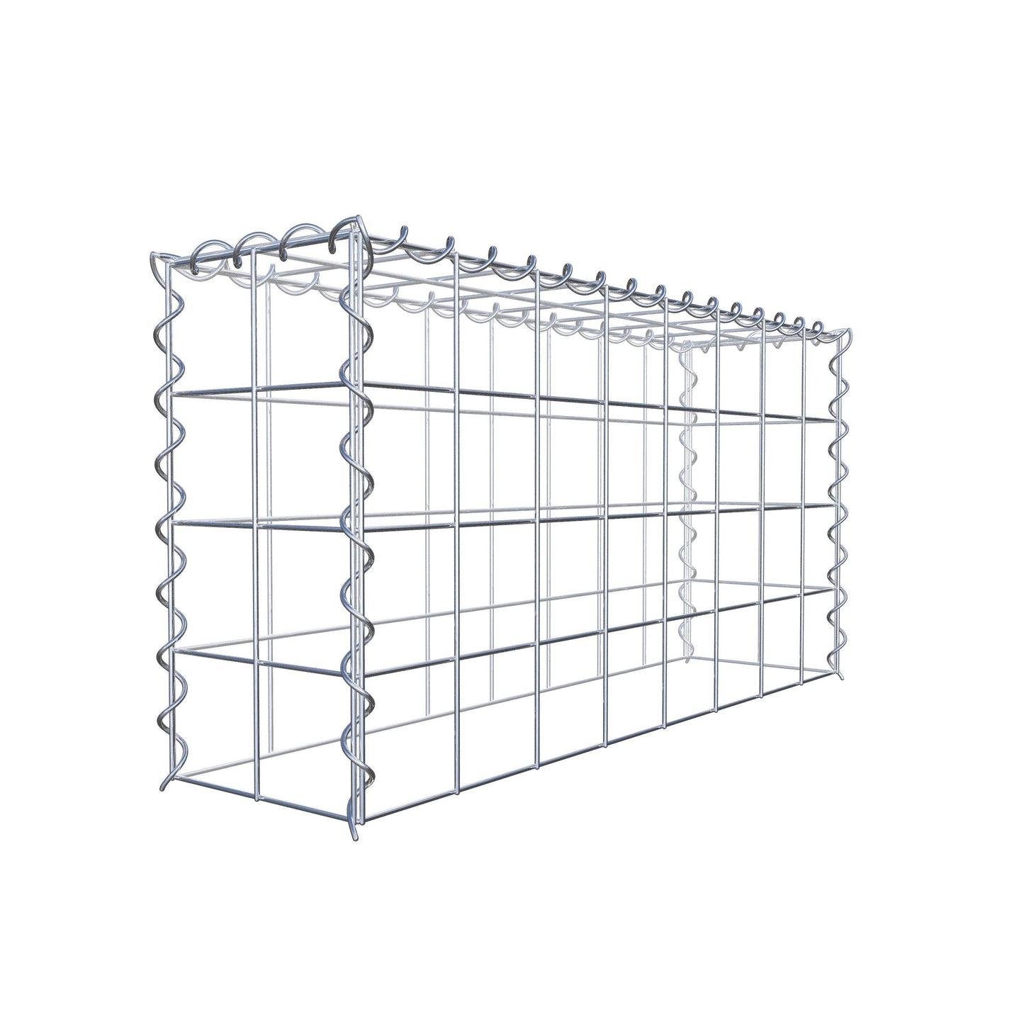 Gavión adicional tipo 3 80 cm x 40 cm x 20 cm (L x A x P), malla 10 cm x 10 cm, en espiral