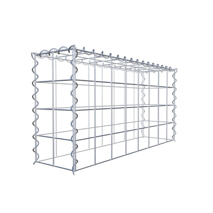 Gavión adicional tipo 3 80 cm x 40 cm x 20 cm (L x A x P), malla 10 cm x 10 cm, en espiral