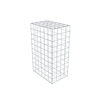 Gabion 100 cm x 60 cm x 40 cm (L x H x P), mailles 10 cm x 10 cm, anneau en C
