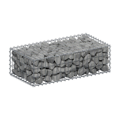Gabion 100 cm x 30 cm x 50 cm (L x H x D), mesh size 5 cm x 10 cm, spiral