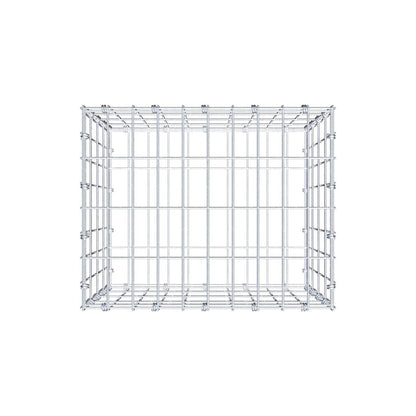 Gabião 50 cm x 40 cm x 40 cm (C x A x P), malhagem 5 x 10 cm, anel espiral