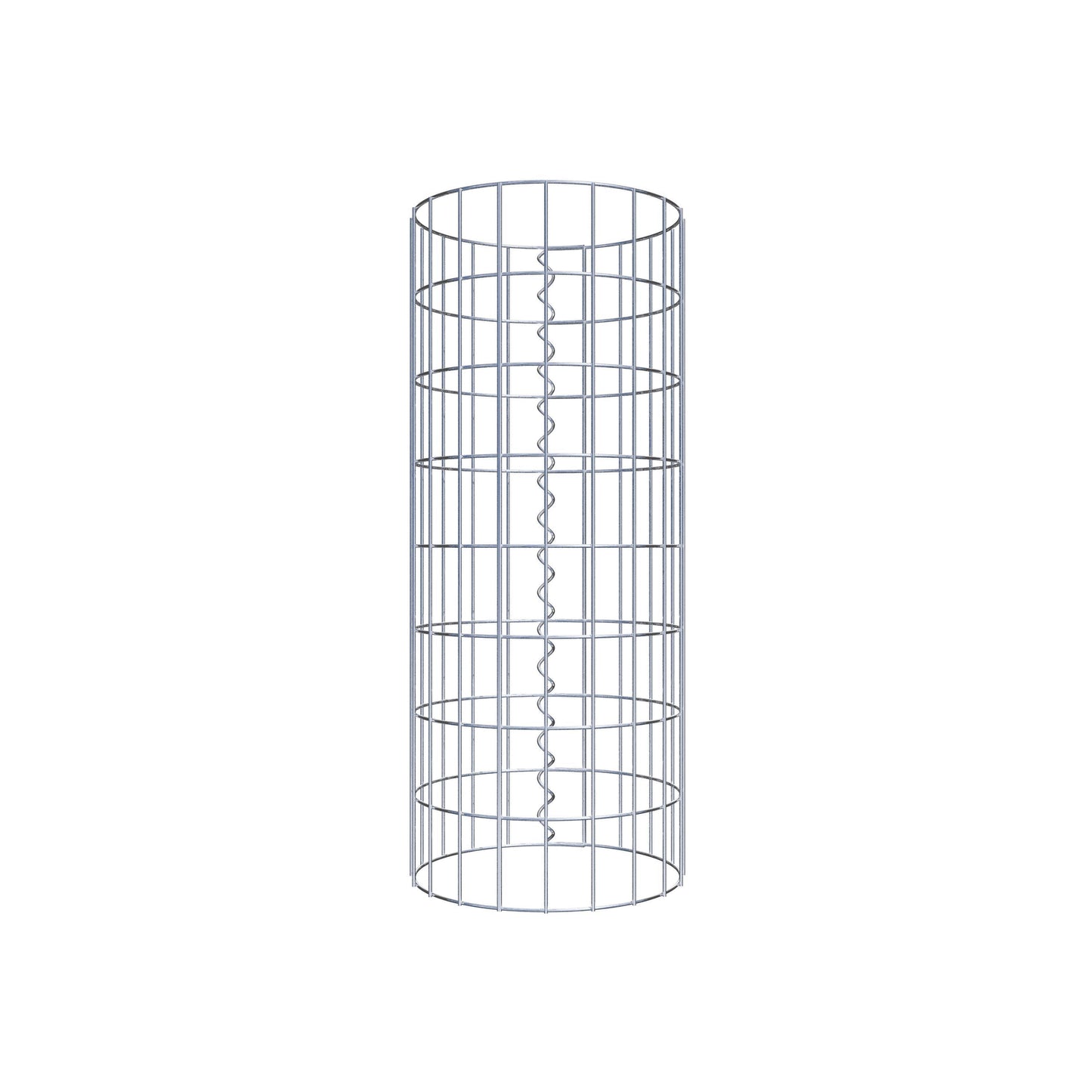 Coluna de gabião redonda 32 cm de diâmetro, 80 cm de altura, malhagem 5 cm x 10 cm