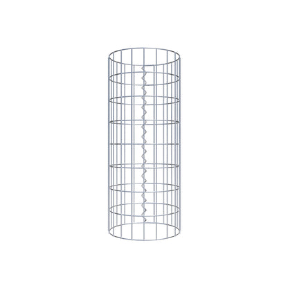 Coluna de gabião redonda 32 cm de diâmetro, 80 cm de altura, malhagem 5 cm x 10 cm