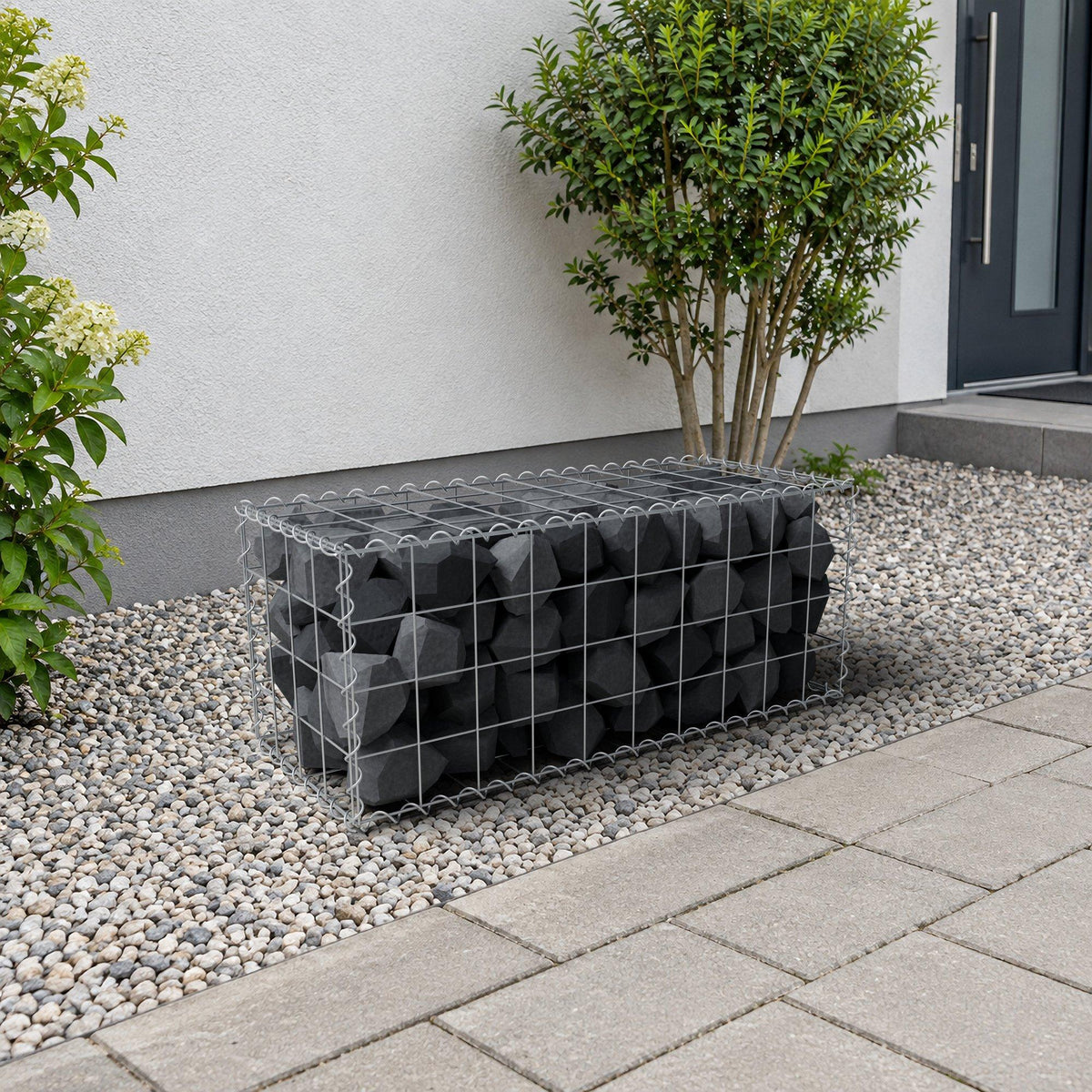 Gabião 100 cm x 40 cm x 40 cm (C x A x P), malhagem 10 cm x 10 cm, espiral