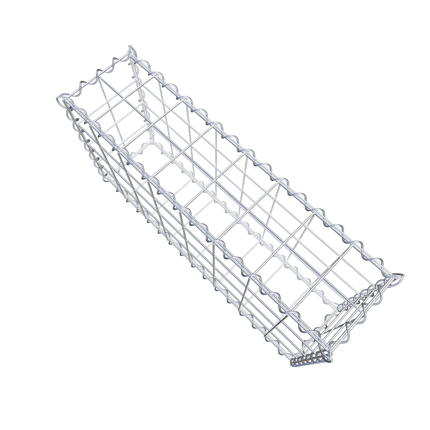 Gabião 80 cm x 40 cm x 20 cm (C x A x P), malhagem 10 cm x 10 cm, espiral