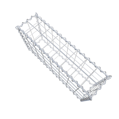 Gabião 80 cm x 40 cm x 20 cm (C x A x P), malhagem 10 cm x 10 cm, espiral