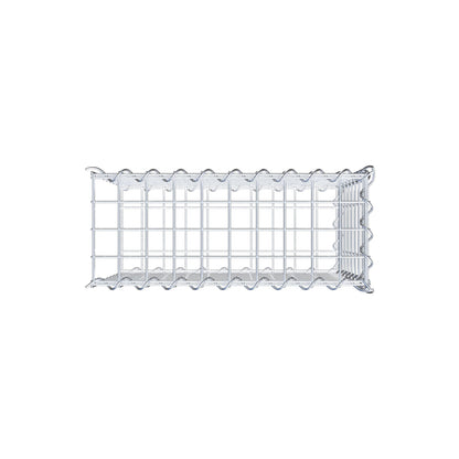 Gabião tipo 2 50 cm x 40 cm x 20 cm (C x A x P), malhagem 5 cm x 5 cm, espiral